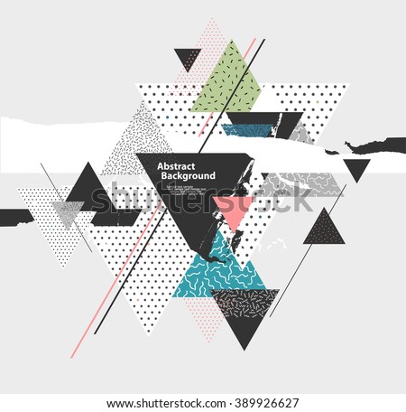 Abstract background with geometric elements - stock vector Abstract background with geometric elements - stock vector