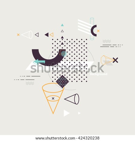 Abstract composition of geometric elements Abstract composition of geometric elements