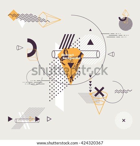 Abstract minimalistic flat background - stock vector Abstract minimalistic flat background - stock vector