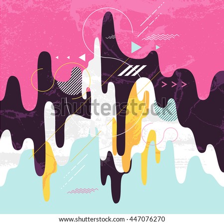 Abstract dynamic geometric background - stock vector Abstract dynamic geometric background - stock vector
