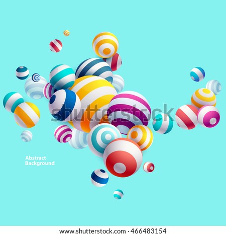 Multicolored decorative balls. Abstract vector illustration. Multicolored decorative balls. Abstract vector illustration.
