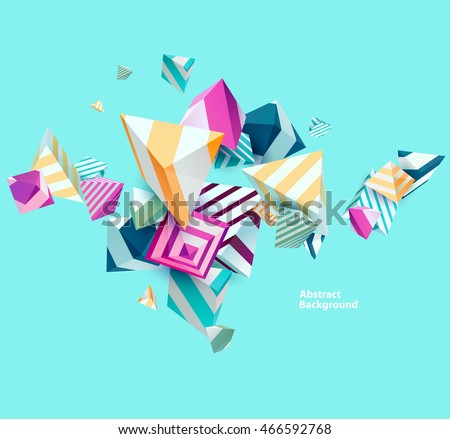 Abstract colorful background with geometric elements Abstract colorful background with geometric elements