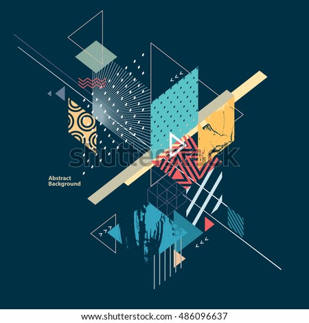 Abstract modern geometric background Abstract modern geometric background