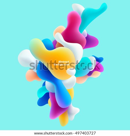 Plastic colorful shapes. Abstract background Plastic colorful shapes. Abstract background