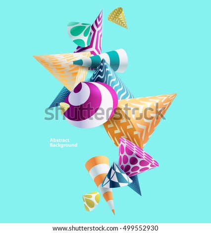 Abstract colorful background with geometric elements Abstract colorful background with geometric elements