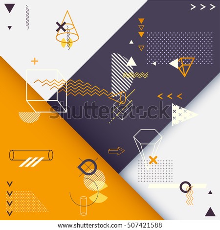 Abstract minimalistic geometric background Abstract minimalistic geometric background
