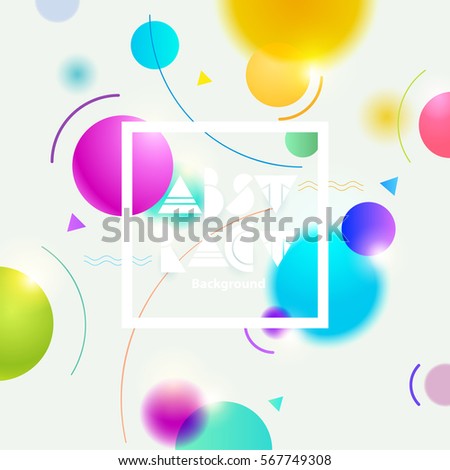 Abstract colorful background with frame for text. Abstract colorful background with frame for text.