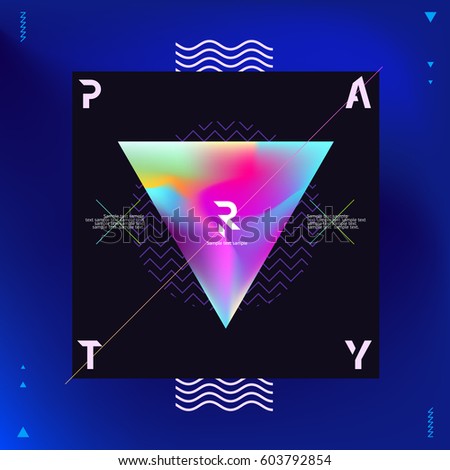 Poster for night party. Neon vector design. Poster for night party. Neon vector design.