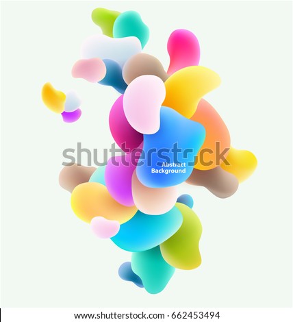 Plastic colorful shapes. Abstract background Plastic colorful shapes. Abstract background