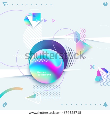 Abstract colorful geometric composition Abstract colorful geometric composition