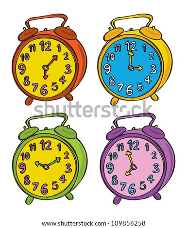 Stock Images similar to ID 77458234 - ringing alarm clock cartoon