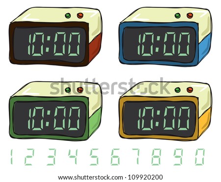 Alarm Cartoon Clock Drawing Vector Stock Photos, Images ...