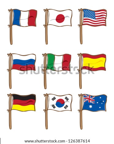 Cartoon flag Stock Photos, Images, & Pictures | Shutterstock