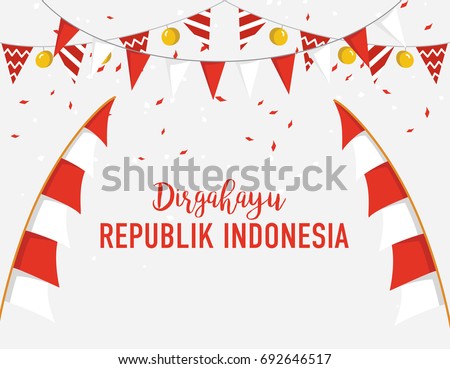 banner or poster template of Indonesian Independence day festival banner or poster template of Indonesian Independence day festival