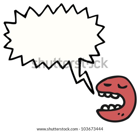 Cartoon Shouting Ugly Face Sign Stock Illustration 100240787 - Shutterstock