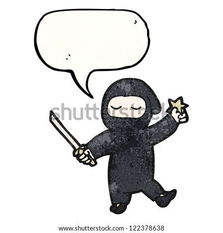 Cartoon Ninja Sword Stock Illustration 113677627 - Shutterstock