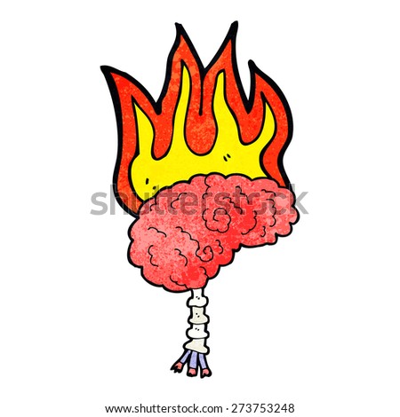 Stock Images similar to ID 86867989 - cartoon brain floating in jar