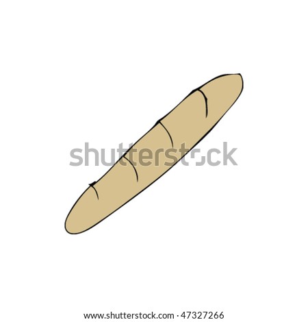 Stock Images similar to ID 47405872 - drawing of a loaf of bread