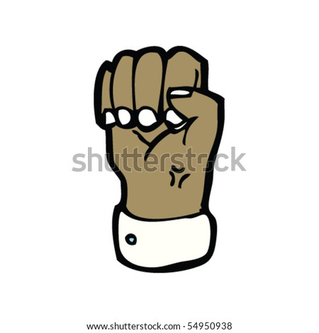 Clenched Fist Drawing Stock Vector 54939385 - Shutterstock