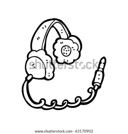 Stock Images similar to ID 106861190 - headphones sketch