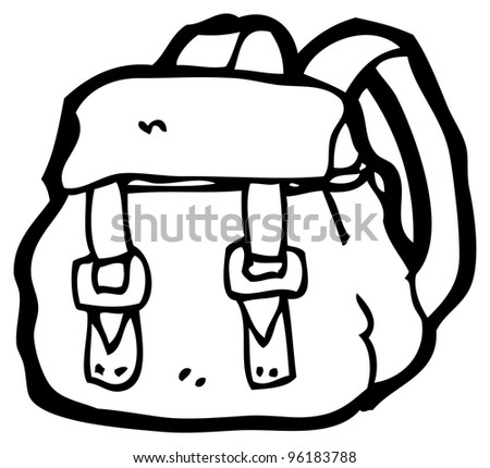 Stock Images similar to ID 54949261 - rucksack drawing