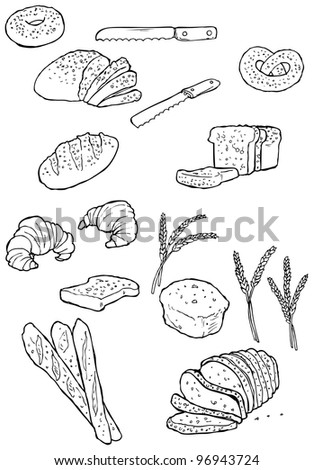  - stock-photo-bread-illustration-collection-raster-version-96943724