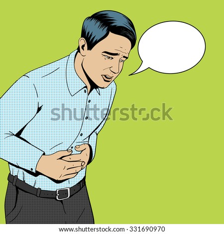 Stomach Ache Vector Stock Photos, Illustrations, and Vector Art