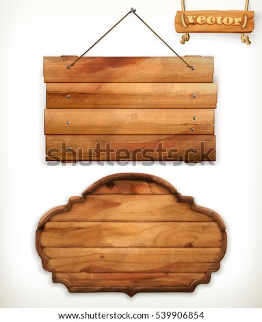 Wooden board, old wood, vector Wooden board, old wood, vector