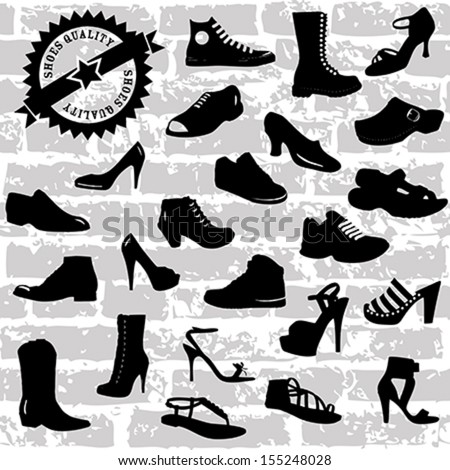 Shoes silhouette Stock Photos, Images, & Pictures | Shutterstock