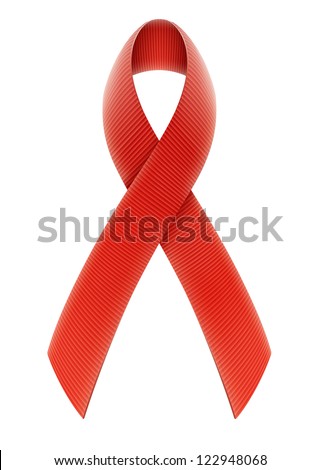 Aids Awareness in the rear paper - stock photo