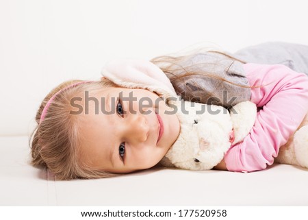 hugging soft toys to sleep