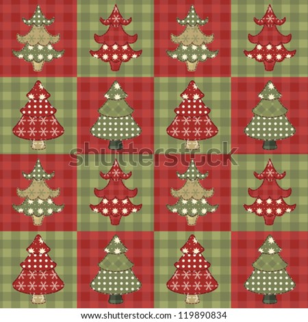 Christmas Tree Rag Quilt Pattern - Sew Patchwork for the