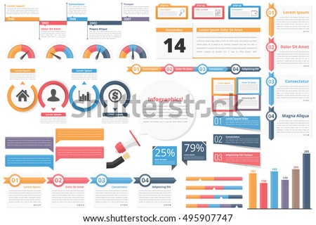 Infographic elements-timeline, process charts, workflow diagrams, steps, options, indocators, bar graph, vector eps10 illustration Infographic elements-timeline, process charts, workflow diagrams, steps, options, indocators, bar graph, vector eps10 illustration