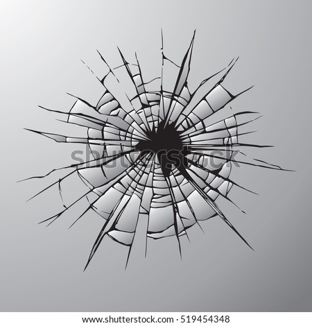 Crime busted circle break gray crystal pane isolated on white backdrop. Freehand outline ink hand drawn picture sketchy in art doodle retro graphic style pen on paper. Closeup view with space for text Crime busted circle break gray crystal pane isolated on white backdrop. Freehand outline ink hand drawn picture sketchy in art doodle retro graphic style pen on paper. Closeup view with space for text