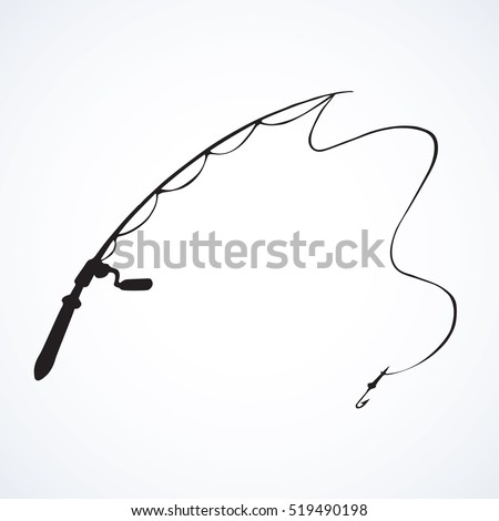 Old arm coil spinnerbait bob set isolated on white backdrop. Outline black ink hand drawn picture logo sketch in art retro cartoon engraved graphic style pen on paper. Closeup view with space for text Old arm coil spinnerbait bob set isolated on white backdrop. Outline black ink hand drawn picture logo sketch in art retro cartoon engraved graphic style pen on paper. Closeup view with space for text