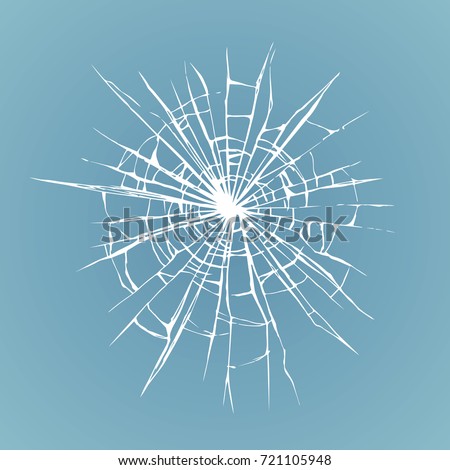 Crime busted circle break blue crystal pane isolated on white backdrop. Freehand outline ink hand drawn picture sketchy in art doodle retro graphic style pen on paper. Closeup view with space for text Crime busted circle break blue crystal pane isolated on white backdrop. Freehand outline ink hand drawn picture sketchy in art doodle retro graphic style pen on paper. Closeup view with space for text