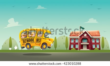 Back to School! Wide copy space for text. - stock vector Back to School! Wide copy space for text. - stock vector