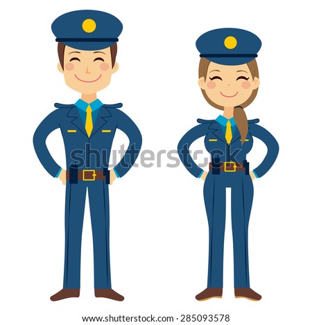 http://thumb1.shutterstock.com/display_pic_with_logo/558148/285093578/stock-vector-cute-police-man-and-woman-agents-working-in-uniform-standing-happy-285093578.jpg