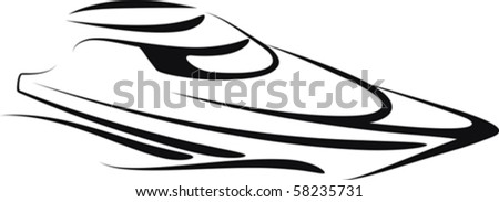 Outline of boat Stock Photos, Images, & Pictures | Shutterstock