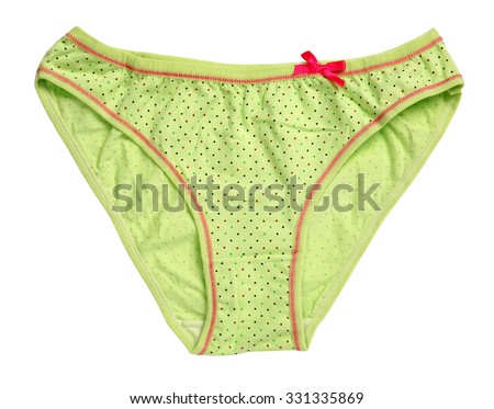 Light Green Panties Girls Studio Photography Stock Photo