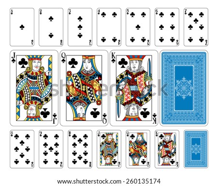 King Spades Deck Playing Cards Rest Stock Vector 1253685 - Shutterstock