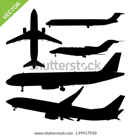 Airplane silhouette Stock Photos, Images, & Pictures | Shutterstock