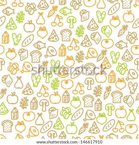 Food Pattern Stock Photos, Images, & Pictures | Shutterstock
