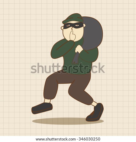 Cartoon Thief Icon Stock Vector 70916752 - Shutterstock