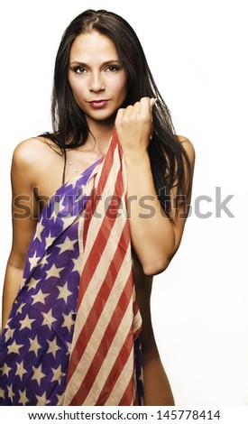 Flag Woman Wrapped Stock Photos Images Pictures Shutterstock