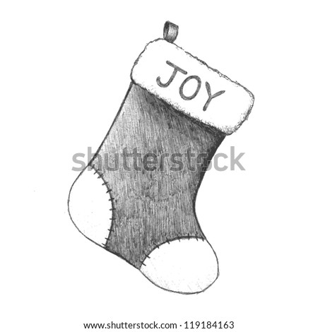 Hand Drawn Sketch Christmas Vector Clip Stock Vector 119184163