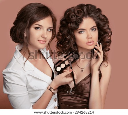 Friendly Diverse Kids Play Hairdressers Stock Image 