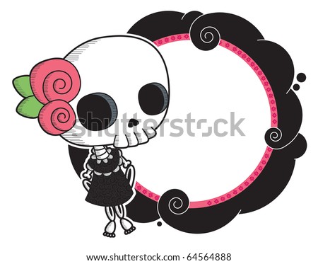 Lola-Little Lola. Little Lady Grimm. Cool Gothic vector style / Graphic elements ...