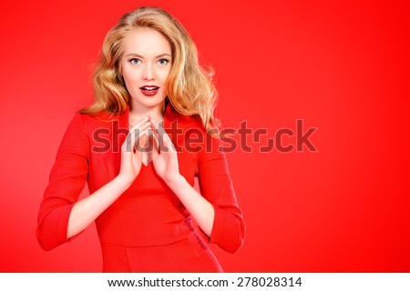 http://thumb1.shutterstock.com/display_pic_with_logo/67164/278028314/stock-photo-charming-smiling-young-woman-in-red-dress-and-with-blonde-curled-hair-beauty-fashion-cosmetics-278028314.jpg