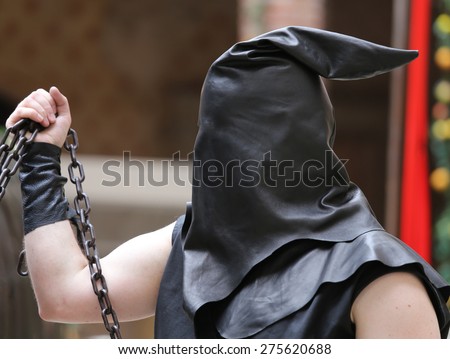 hood head executioner chain his sentenced death royalty shutterstock concept hangman